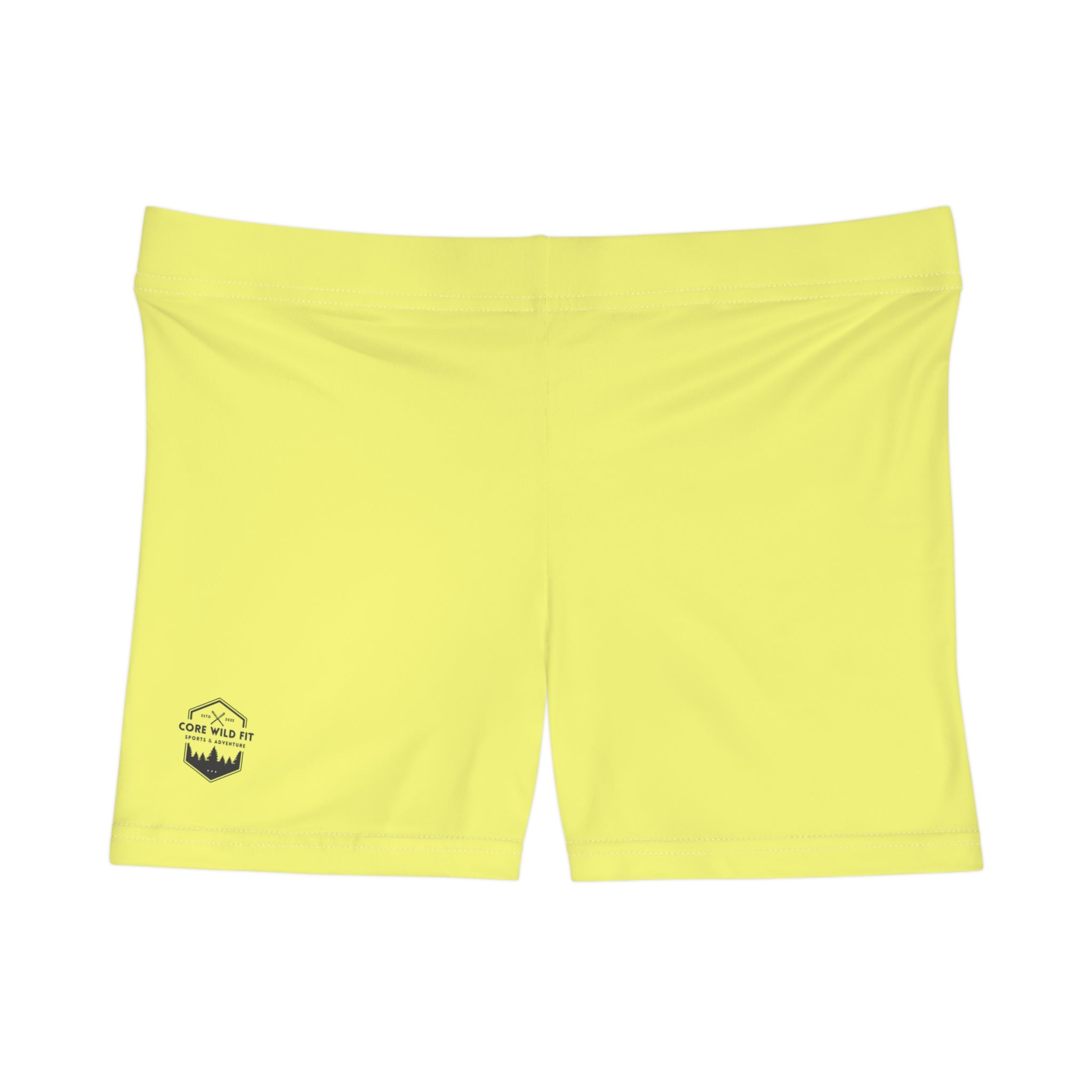 Bright Yellow Women's Shorts, Summer Activewear, Comfortable Lounge Shorts, Beachwear, Stylish Sports Shorts